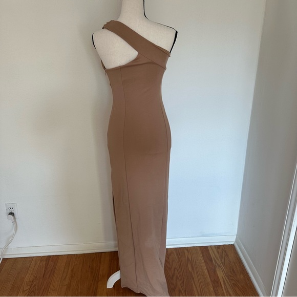 NWOT Lovers + Friends Stacey Dress Size Small Formal Long Brown Tan Dress - Picture 8 of 10